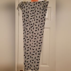 Talbots Terrier Cotton Pajama Pants. W: 18" I: 29" R: 12.5"
